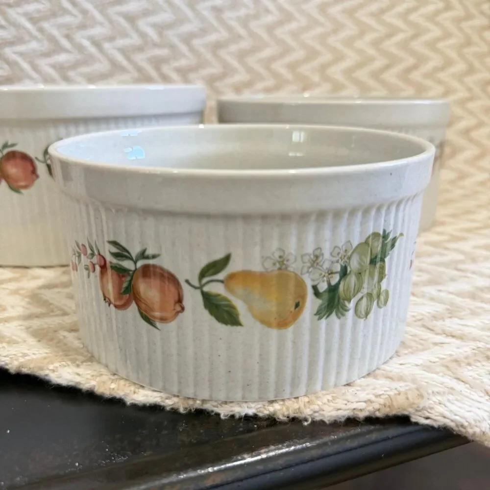 Quince by Wedgewood Set of 3 Stoneware Soufflé Dishes